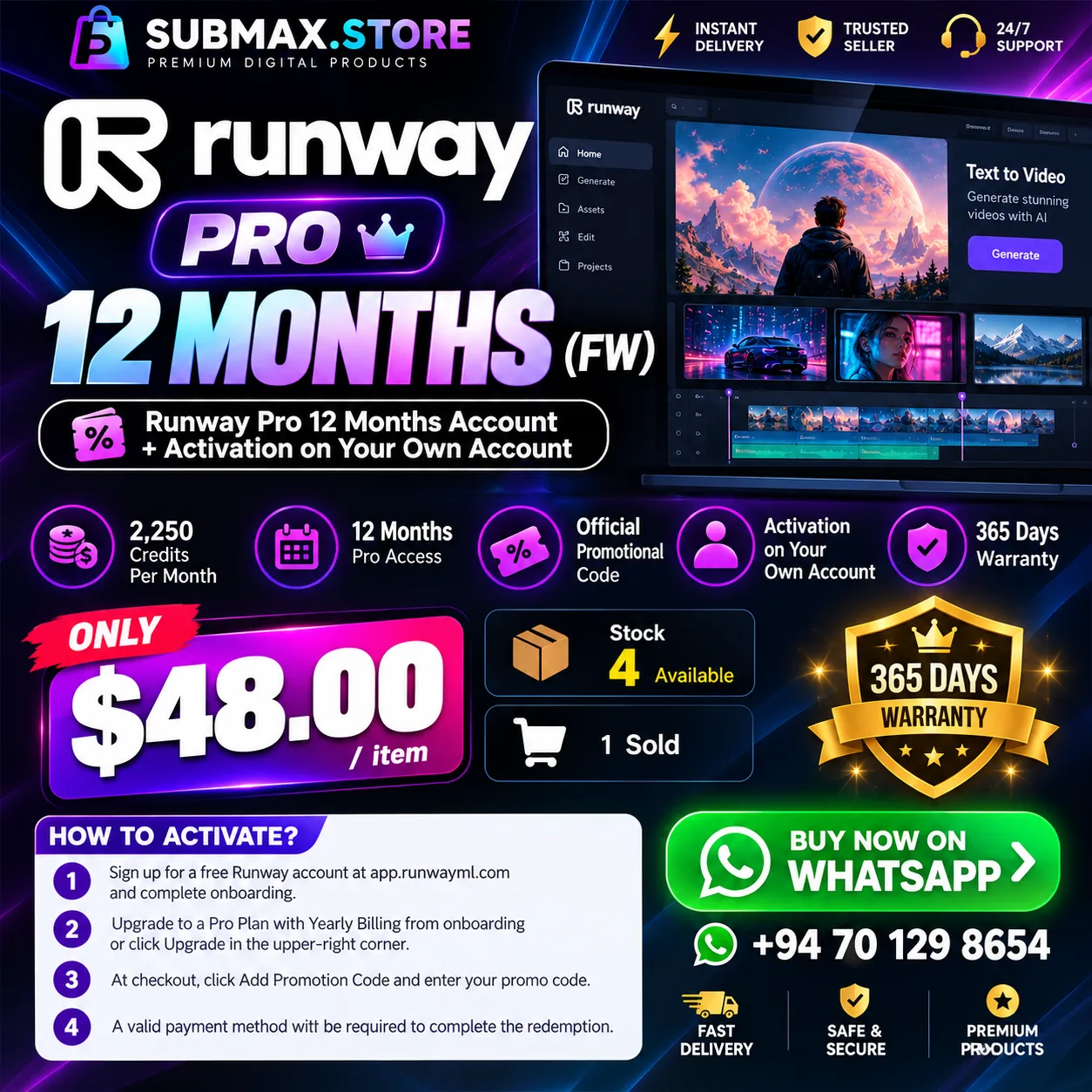 🏷️ RUNWAY PRO 12 MONTHS (FW)
